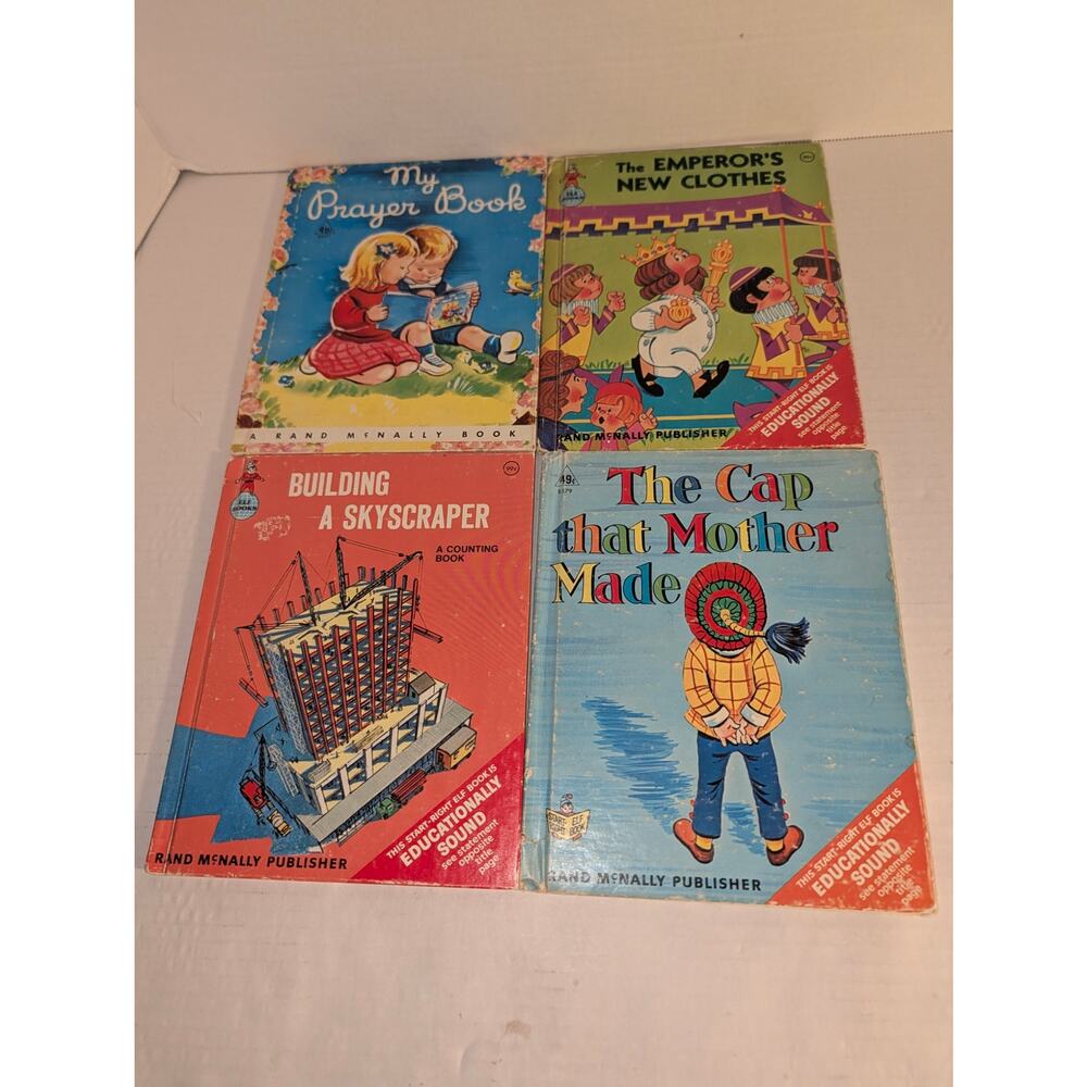 Vintage 40's - 70's Rare Children's Picture Books Rand McNally Elf